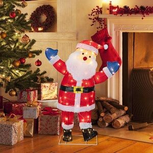 Festive Santa Claus Light-Up Decoration